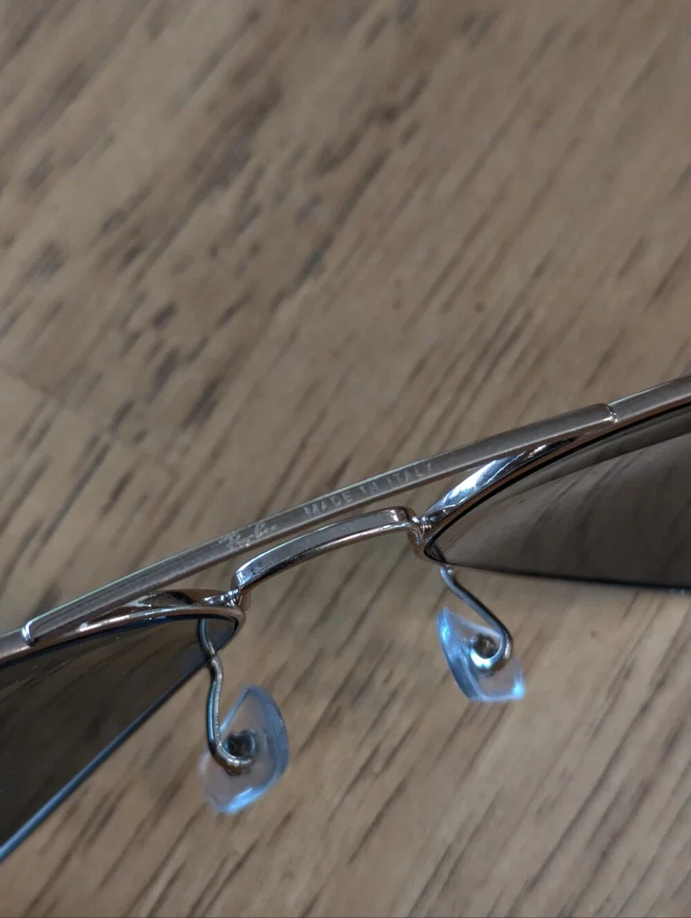 NEW Ray-Ban ITALY @Collection Polarized Aviators Gold Frame RB3025 + Case
